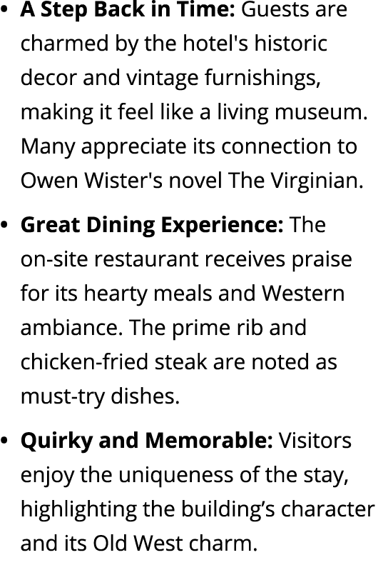 A Step Back in Time: Guests are charmed by the hotel's historic decor and vintage furnishings, making it feel like a ...