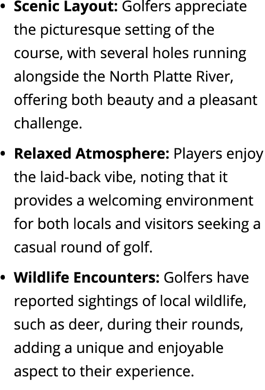 Scenic Layout: Golfers appreciate the picturesque setting of the course, with several holes running alongside the Nor...